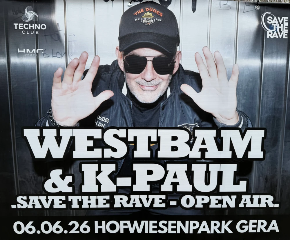 Westbam & K-Paul im Hofwiesenpark Gera 2026