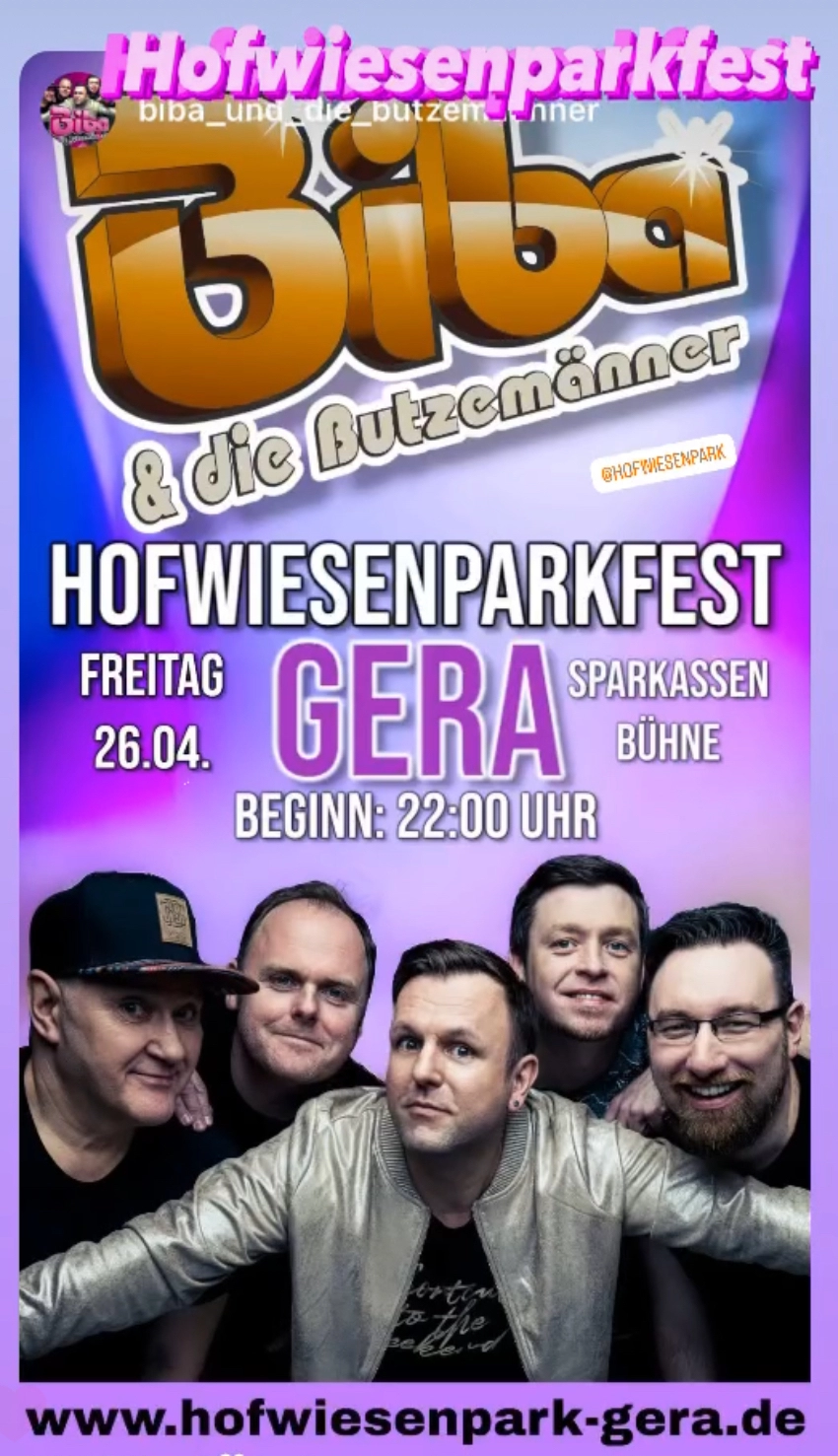 Biba & die Butzemänner beim Hofwiesenparkfest 2024 Hofwiesenpark Gera