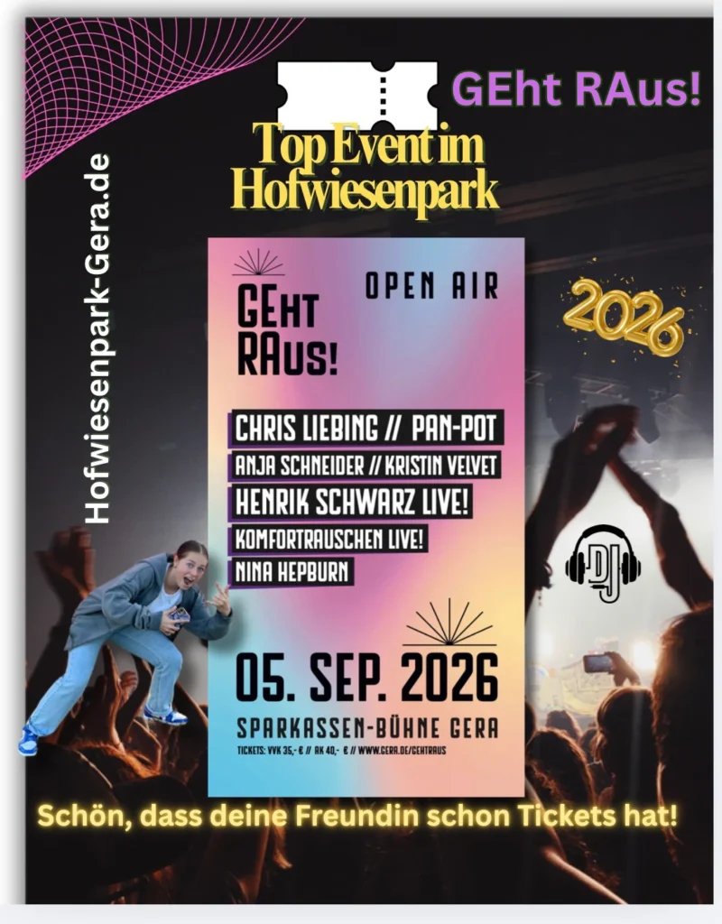 Geht Raus Gera 2026 Open-Air mit Pan Pot