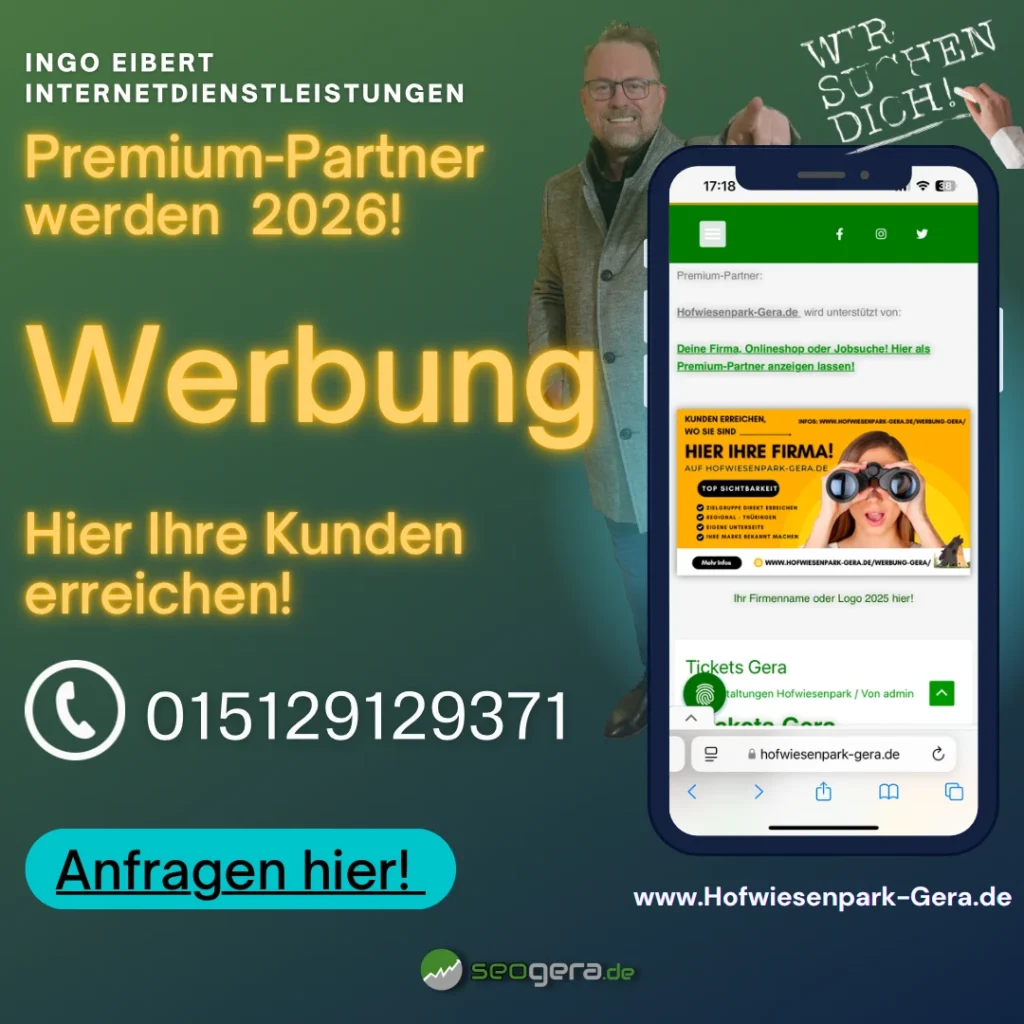Werbung auf Hofwiesenpark-Gera.de und Kunden in Gera und Thüringen erreichen!
