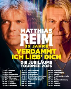 Matthias Reim Jubil&auml;ums Tournee 2026